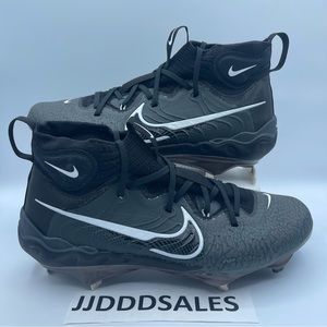 Nike Alpha Huarache NXT Black Metal Baseball Cleats DJ6517-010 Men’s Sizes NEW